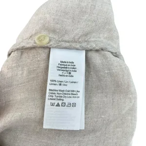 J. Crew Relaxed-fit short-sleeve Baird McNutt Irish linen shirt Beige XL Tall‎ thumbnail 10