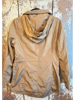 Tan Michael Kors Hooded Anorak Jacket Women's Size Medium thumbnail 6
