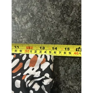 Leopard Print Flat Front Wide Leg Pants Size 12 Modest Teacher Fun Animal Print thumbnail 5