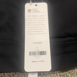 CRZ YOGA Black Sports Bra thumbnail 4