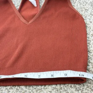 Free People Movement Free Throw Crop Tank Women S Rust Ribbed Racerback Top Yoga thumbnail 13