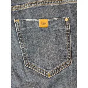 Zara Blue Medium Wash Denim Distressed Raw Cut Hem Skinny‎ Jeans 2 thumbnail 10