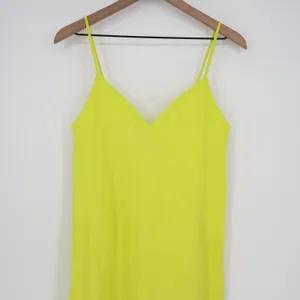 Zara Slip Dress Womens S Green V-Neck Sleeveless Everyday Wear Spaghetti Straps thumbnail 3