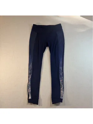 CALIA by Carrie Underwood Women’s Printed Side Stripe Ankle Zip Leggings Navy Me thumbnail 2
