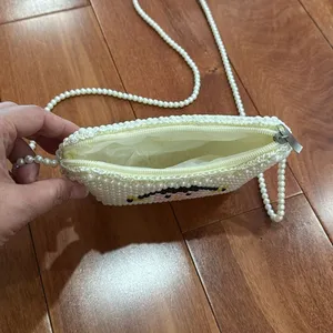 Beaded White Crossbody Bag‎ thumbnail 3