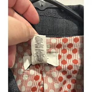 Ann‎ Taylor LOFT Womens Med Dark Wash Denim Double Breasted Pea Coat Jacket Y2k thumbnail 6