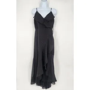 1. State Winter Muse Black Ruffle Sparkle Hi-Lo Dress NWT Women’s XS thumbnail 2