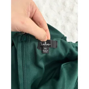 NEW Lulus Devoted to Fun Hunter Green One-Shoulder Sleeveless Jumpsuit XL thumbnail 5