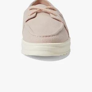 Sperry Women's Cruise Plushstep Slubby Linen Boat Sneaker Pink / Rose Dust Sz 7 thumbnail 3