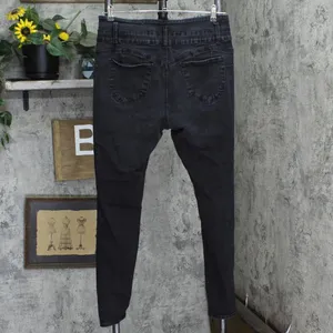 Refuge Ibiza Womens Denim Skinny Distressed Stretch Jeans Black 15 thumbnail 2