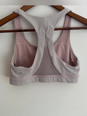 lululemon Invigorate Bra Women’s Size 6 Faint Coral Light Pink Racerback thumbnail 2