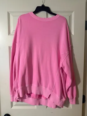 Aerie Oversized Crewneck Pink thumbnail 1