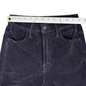 MOTHER The‎ Hustler Ankle Fray Corduroy Pants Hopscotch Brown High Rise Flare 25 thumbnail 12