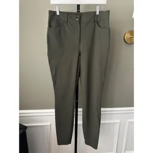 Lululemon City Sleek 5 Pocket 7/8 Pant Size 31 Dark Olive thumbnail 2