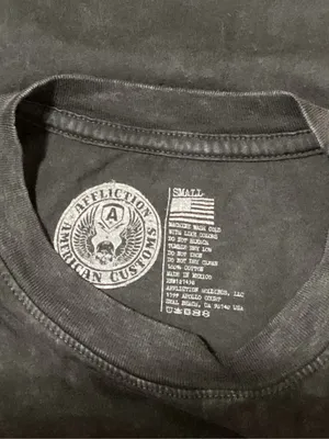 New. Affliction black tee. Small. Retails $58 thumbnail 10