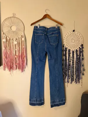 Cinq A Sept Briella Denim Jeans Pant Blue Saphir Size 8 thumbnail 3