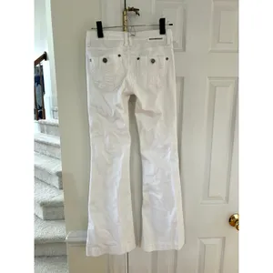 Burberry Brit Windsor Bootcut Flare White Y2K Jeans thumbnail 3