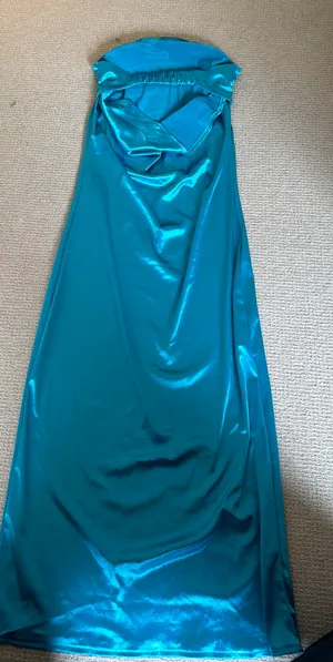Peppermayo Blue Strapless silky Dress thumbnail 3