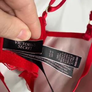 Victoria's Secret red lace strappy very sexy Push up bra women's‎ size 36DD thumbnail 4