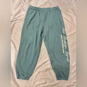 PINK wellness club teal sweat capris thumbnail 2