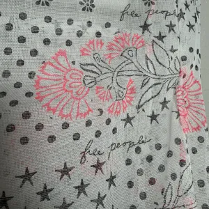 Free People Gauze Tote Bag Boho Floral Reusable Shopper Pink Stars Polka Dot thumbnail 5