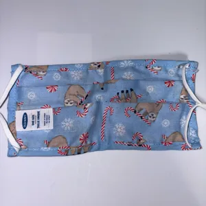 Old Navy NWOT Blue Peppermint Sloth Face Mask thumbnail 6
