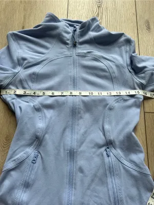 Lululemon Define Jacket Luon Chambray Light Blue Size 8 Zip Up Athletic Coat thumbnail 12