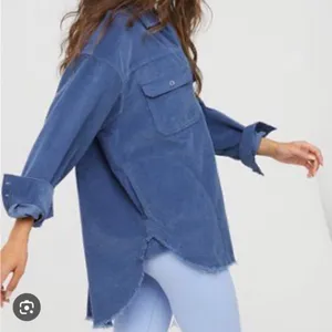 Offline by Aerie Blue Corduroy Quarter Zip Pullover Shacket Size XL thumbnail 1