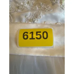 White Tulle Wedding Dress Sequin Pearl Embroidered Bodice Beach Bridal Gown thumbnail 7