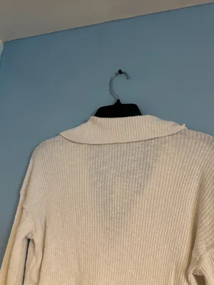 Free People Ella Sweatshirt Ivory Small thumbnail 6
