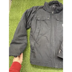 Carhartt Quick Duck Jacket Mens XL Black Canvas Woodward Traditional Insulated‎ thumbnail 4