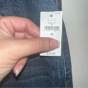 Gap High Rise Distressed Straight Jeans Women’s Size‎ 28 NWT thumbnail 3
