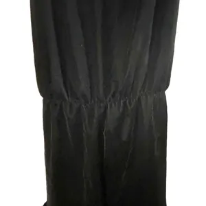 NWT Taylor Black One Piece Velvet Ruffle Trim Cross Back‎ Romper Sz 12-Flawed thumbnail 4