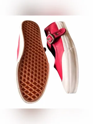 NEW VANS Leather Mary Jane Shoe Bordeaux / Red / Burgundy M-6.5 W -8 thumbnail 9