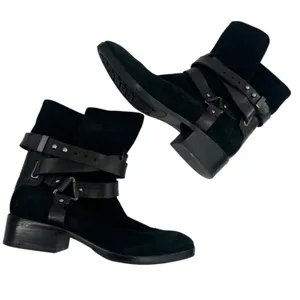 Pour la victoire Riley‎ suede moto boots in black sz 7 thumbnail 5