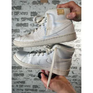 Nike | women white leather high top shoes thumbnail 7