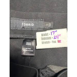 Torrid Cropped Pants‎ Stretch Career Casual Black Torrid Size 0 thumbnail 3