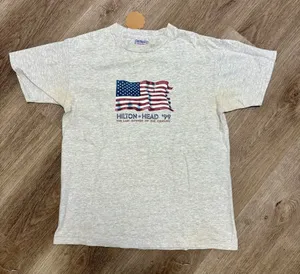Vintage Hilton Head Tee Gray Size M thumbnail 1