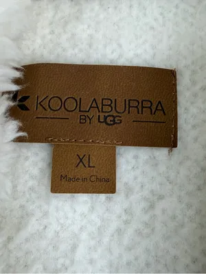 Koolaburra by UGG Sherpa Hooded Vest XL Cream Teddy Fleece Open Front thumbnail 3