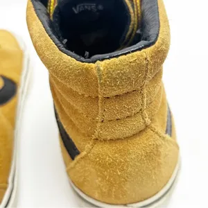 VANS Suede Wheat Tan Black SK8 High Top Sneakers, Size 6.5 thumbnail 4