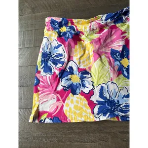 Rafaella Women's bright Vibrant Pineapple Floral Skort Size XL‎ thumbnail 3