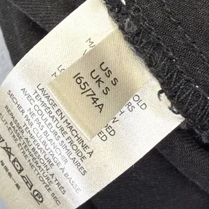 Anthropologie Small Black Floral High Rise Tapered‎ Cargo Pants Elastic Back thumbnail 4