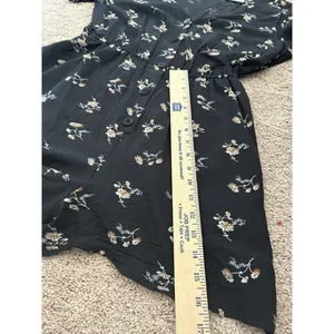 Madewell Daisy Print Button Up Boho Feminine Cottagecore Romper Size Large thumbnail 8