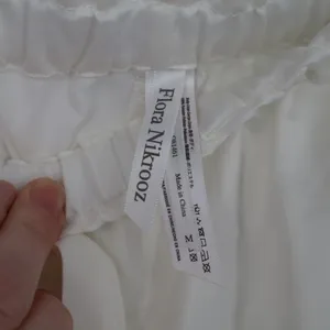 Flora Nikrooz Selena Sleep Shorts Women Medium White Cotton Tie Front Loungewear thumbnail 4