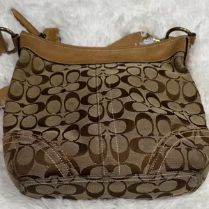 Coach Tan and Brown Crossbody Bag thumbnail 8