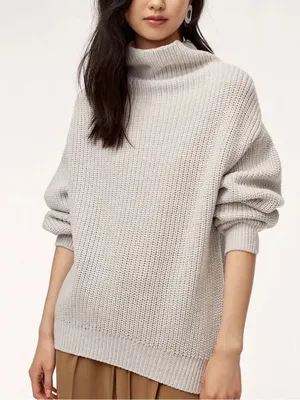 Aritzia Wilfred 100% Merino Wool Montpellier Jumper Turtleneck Mockneck Small thumbnail 1