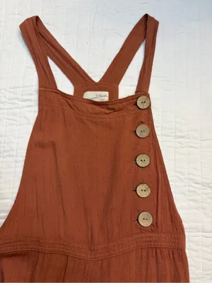 Universal Threads Side-Button Wide-Leg Cropped Overalls Jumpsuit thumbnail 3