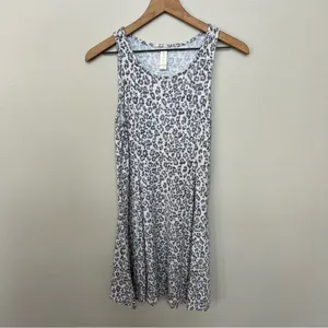 Altar’d State Leopard Print Full A-Line Sleeveless Stretch Mini Dress Small thumbnail 3
