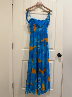 Anthropologie Hutch Flynn Smocked Printed Maxi Dress thumbnail 4