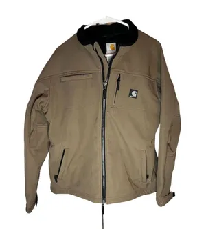 Carhartt Women's XL Brown Soft Shell Jacket Fleece Lined Casual Workwear thumbnail 1